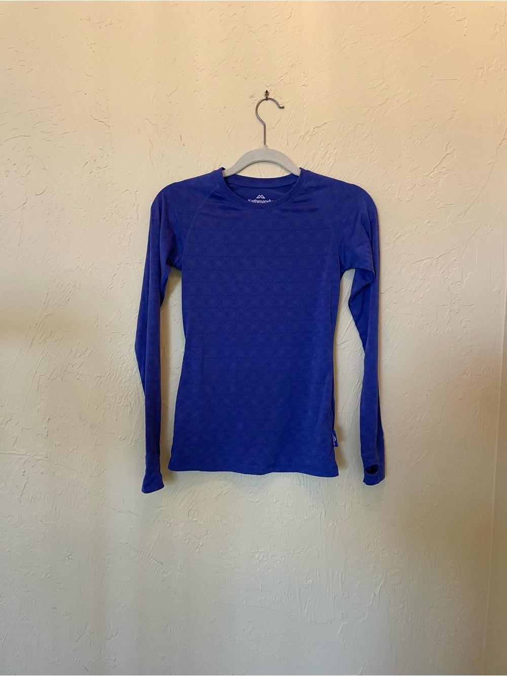 Kathmandu Long-Sleeve Crew Top in Deep Blue